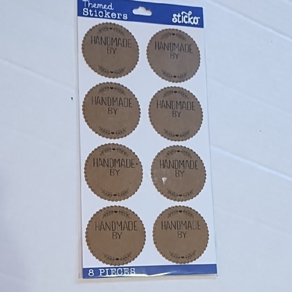 "Handmade By" Stickers By Sticko